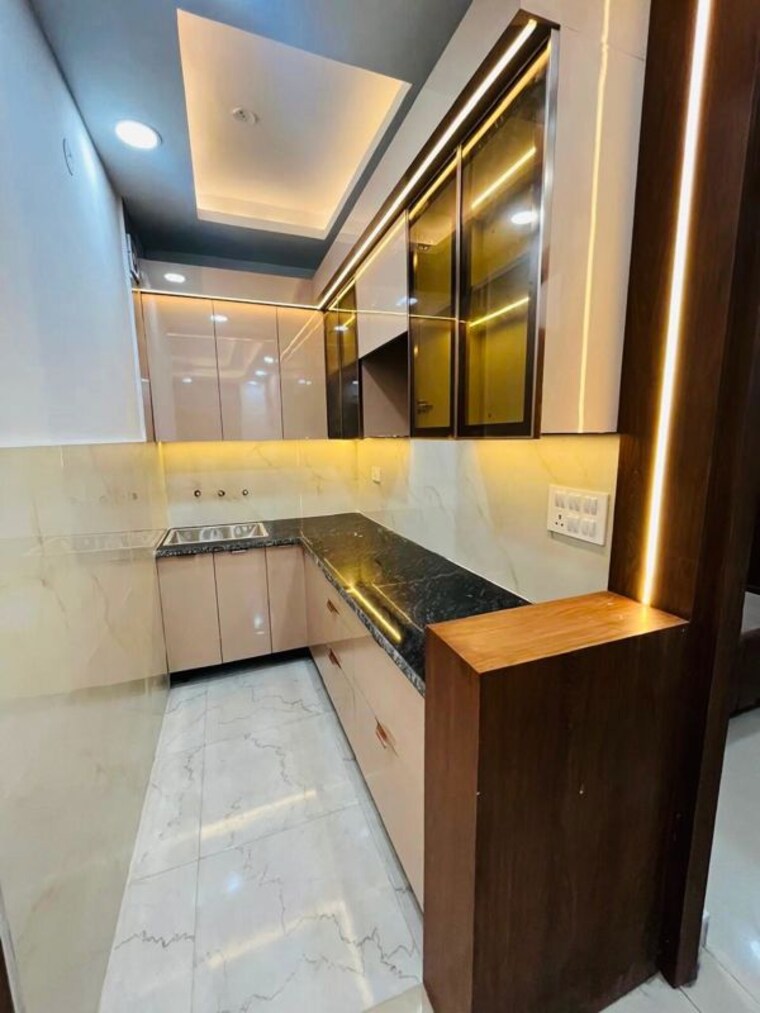 Kitchen, bharat-green-home 3 Bedroom 1250 Sq.Ft. Builder Floor In Indrapuram Ghaziabad 10614949