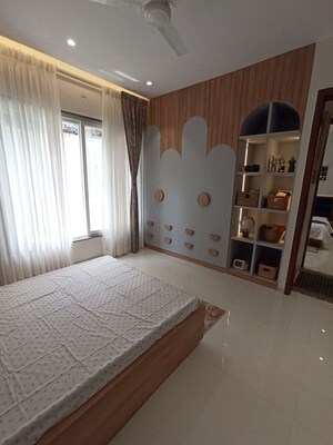 Bedroom in 3 BHK Apartment at Beharay Rathi Hillview Residency, Kothrud – for Rent