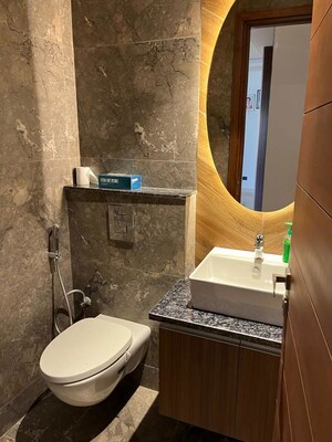 Bathroom in 4 BHK Builder Floor at Ansal API Esencia, Sector 67 – for Sale