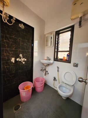 Bathroom in 2 BHK Apartment at Sea Gull, Pali Hill – for Rent