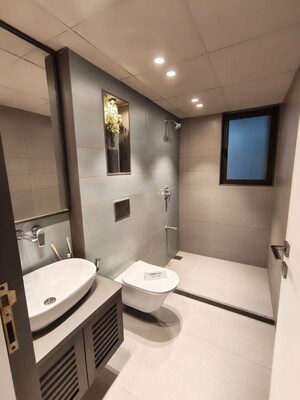 Washroom in 3 BHK Apartment at Shreenath Shaligram, Atladra – for Sale