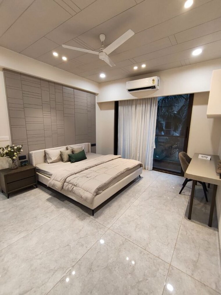Bedroom, shreenath-shaligram 3 Bedroom 950 Sq.Ft. Apartment In Atladra Vadodara 10615157
