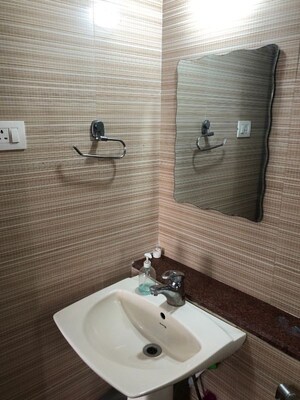 Bathroom in 1 BHK Apartment at Rahu Nisarg Society, Warje – for Rent