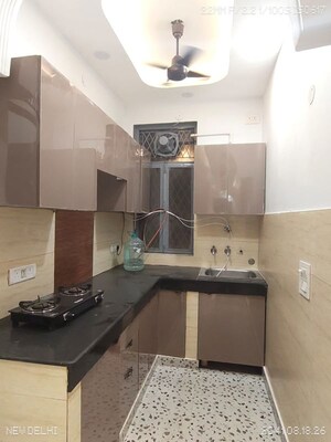 Kitchen in 3 BHK Builder Floor at Malviya Nagar – for Rent
