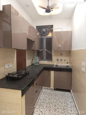 Kitchen in 3 BHK Builder Floor at Malviya Nagar – for Rent