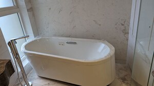 Bathroom in 4 BHK Apartment at Bhartiya City Leela Residences, Thanisandra Main Road – for Rent