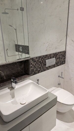 Bathroom in 4 BHK Apartment at Bhartiya City Leela Residences, Thanisandra Main Road – for Rent