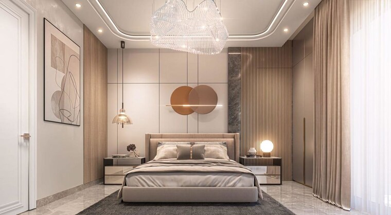 Bedroom, ambala highway 3 Bedroom 1630 Sq.Ft. Apartment In Ambala Highway Zirakpur 10615347