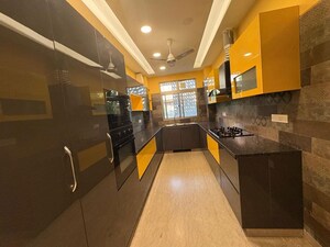 Kitchen in 4 BHK Builder Floor at Ansal Sushant Lok I, Sector 43 – for Rent
