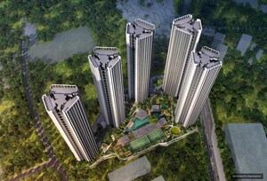 Balcony in 3 BHK Apartment at Oberoi Forestville, Kolshet Road – for Sale