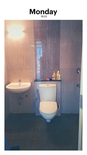 Bathroom in 2 BHK Apartment at Karle Vario Homes, Hebbal – for Rent