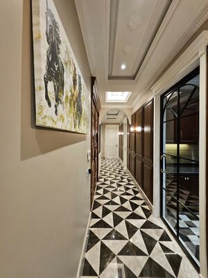 Balcony in 3 BHK Builder Floor at Sushant Lok I – for Rent