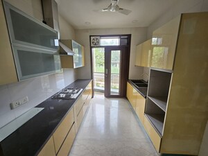 Kitchen in 4 BHK Builder Floor at Ansal Sushant Lok I, Sector 43 – for Rent