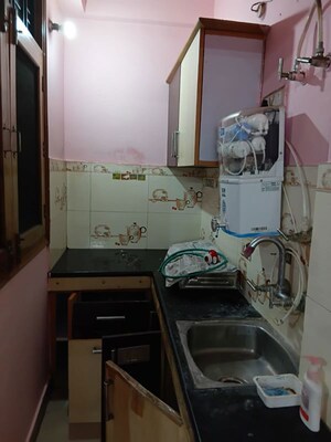 Kitchen in 1 BHK Apartment at Indian Infra Rohit Tower, Vikas Nagar – for Rent