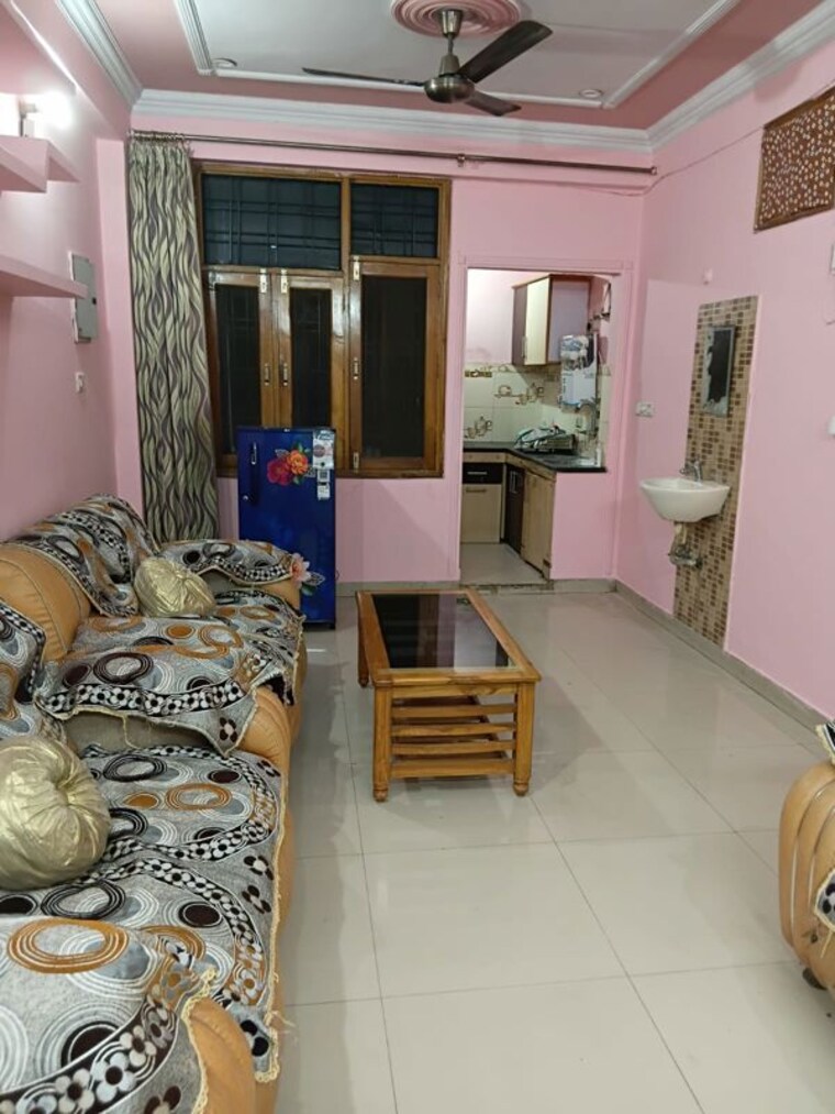 Living Room, indian-infra-rohit-tower 1 Bedroom 800 Sq.Ft. Apartment In Vikas Nagar Lucknow 10615417