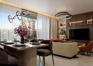 Living Room in 1 BHK Apartment at Hiranandani Estate – for Sale