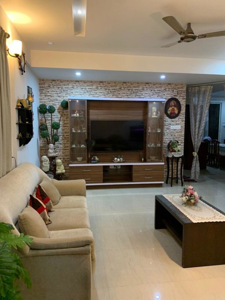 Living Room, bm-silver-woods 3 Bedroom 1695 Sq.Ft. Apartment In Hsr Layout Bangalore 10615414