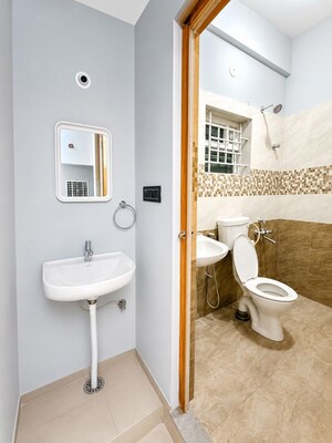 Bathroom in  Office Space at Ramamohanapuram – for Rent