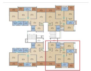 Master Plan in 2 BHK Apartment at Raichandani Megha Terrace CHS, Aundh – for Rent