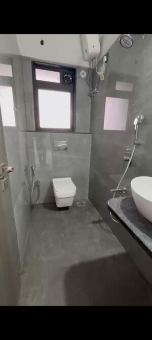 Bathroom in 3 BHK Apartment at H Rishabraj Serenity Decks, Goregaon East – for Rent