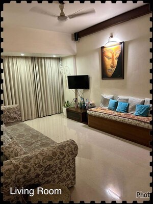 Bedroom in 2 BHK Apartment at Group Seven Rushi Heights, Goregaon East – for Rent