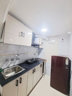 Kitchen in 1 BHK Builder Floor at Malviya Nagar – for Rent