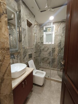 Bathroom in 4 BHK Builder Floor at Janakpuri – for Rent
