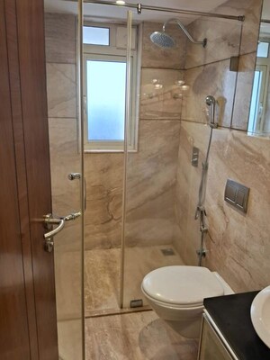 Bathroom in 2 BHK Apartment at Gardenia Apartment Khar West, Khar West – for Rent
