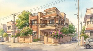  Independent House – Exterior View View at Bamroli - for Sale