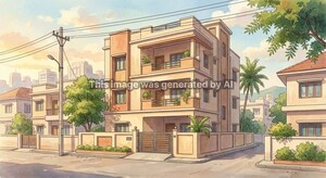  Independent House – Exterior View View at Bandlaguda Jagir - for Sale