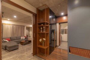 Living Room in 4 BHK Apartment at RMZ Latitude, Hebbal – for Rent