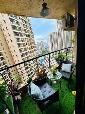 Balcony in 2 BHK Apartment at K Raheja Raheja Residency, Malad East – for Rent