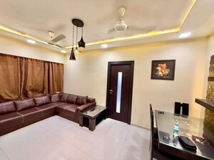 Living Room in 1 BHK Apartment at DGS Sheetal Tapovan, Malad East – for Rent
