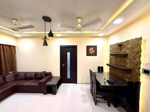 Living Room in 1 BHK Apartment at DGS Sheetal Tapovan, Malad East – for Rent