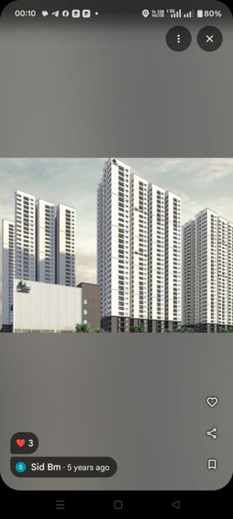 Exterior View, prestige-tranquil 3 Bedroom 2048 Sq.Ft. Apartment In Kokapet Hyderabad 10616802