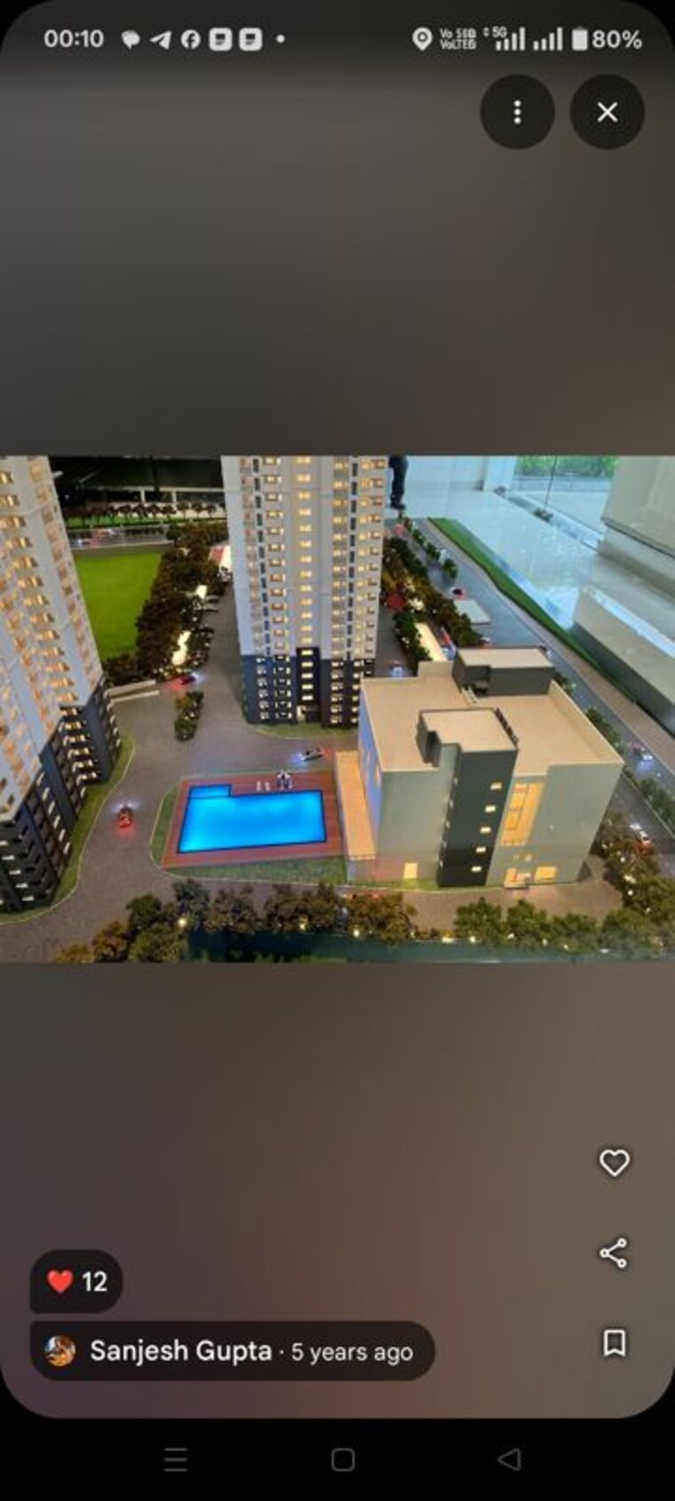 Master Plan, prestige-tranquil 3 Bedroom 1390 Sq.Ft. Apartment In Kokapet Hyderabad 10616805