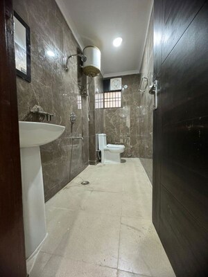 Bathroom in 1 BHK Apartment at Chattarpur – for Rent