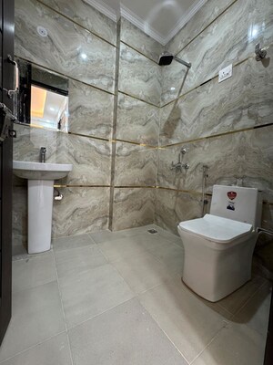 Bathroom in 1 BHK Builder Floor at Chattarpur – for Rent