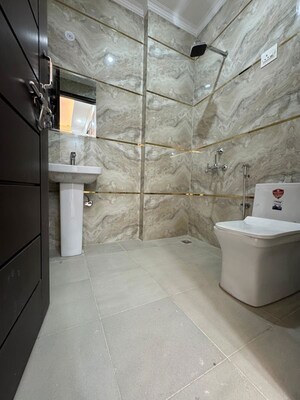 Bathroom in 1 BHK Builder Floor at Chattarpur – for Rent