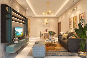 Living Room in 3 BHK Apartment at Gaur City 2 - 14th Avenue, Sector 16c Greater Noida – for Rent