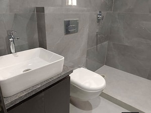 Bathroom in 1 BHK Builder Floor at Sushant Lok I – for Rent