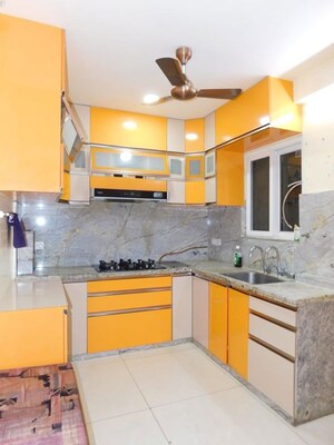 Kitchen in 3 BHK Apartment at Aparna Serene Park, Kondapur – for Rent