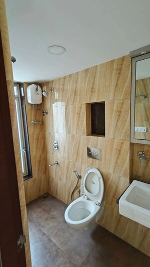Bathroom in 2 BHK Apartment at Lodha Amara, Kolshet Road – for Rent