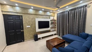 Living Room in 3 BHK Apartment at Provident Harmony, Thanisandra Main Road – for Rent