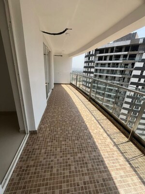 Balcony in 3 BHK Builder Floor at Omaxe New Chandigarh, North Mullanpur – for Rent