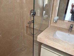 Bathroom in 3 BHK Apartment at Hiranandani Highland, Powai – for Rent
