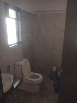 Bathroom in 3 BHK Apartment at Arun Sheth Sanskriti Phase III, Wakad – for Rent