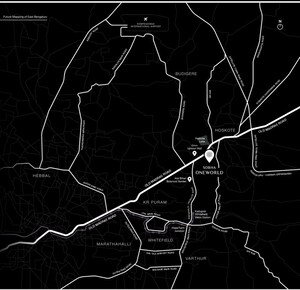 3 BHK Apartment – Map Location View at Sobha One Residences, Hoskote - for Sale