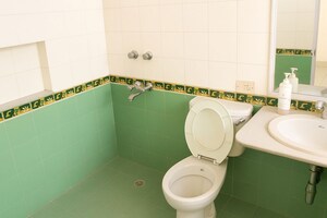 Bathroom in 3 BHK Builder Floor at Ardee City, Sector 52 – for Rent