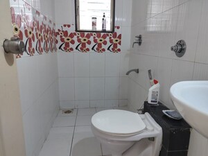 Bathroom in 3 BHK Apartment at Sukhwani Dynasty, Wakad – for Rent